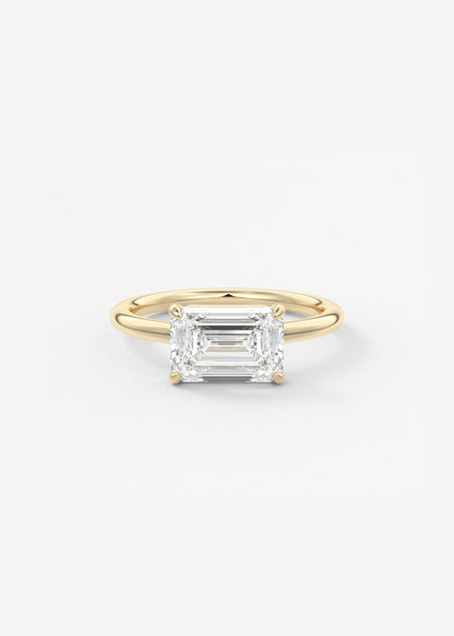 Oval Solitaire With Raised Basket Gallery Lab Grown Diamond Engagement Ring