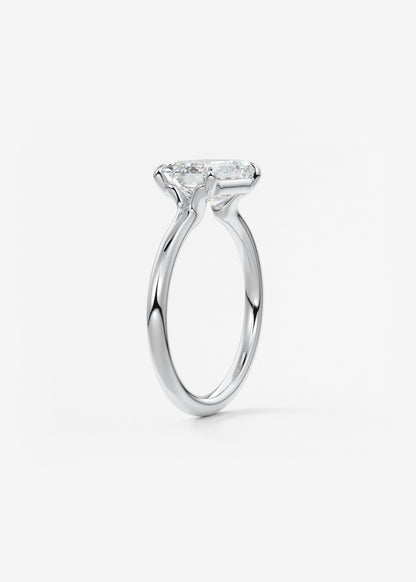 Oval Solitaire With Raised Basket Gallery Lab Grown Diamond Engagement Ring
