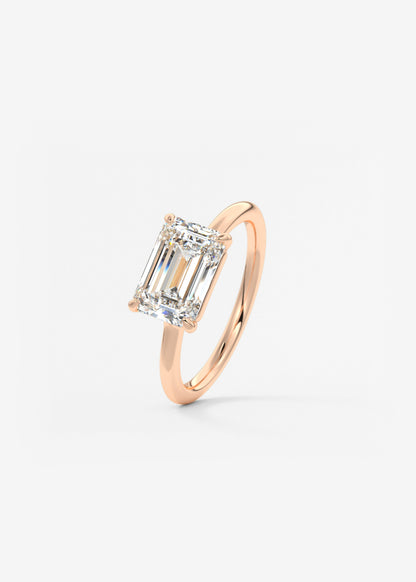 Oval Solitaire With Raised Basket Gallery Lab Grown Diamond Engagement Ring