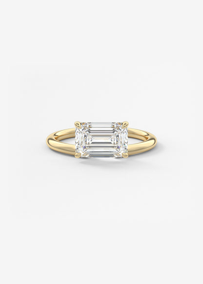 Oval Solitaire With Raised Basket Gallery Lab Grown Diamond Engagement Ring
