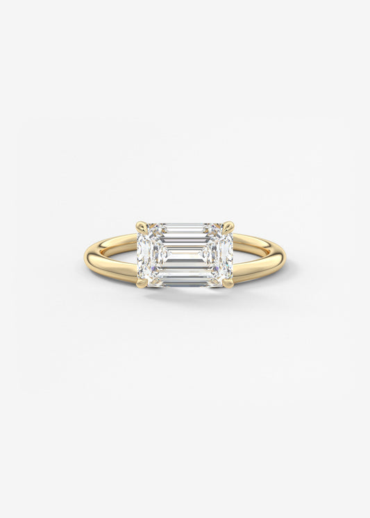 Oval Solitaire With Raised Basket Gallery Lab Grown Diamond Engagement Ring