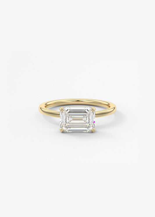 Oval Solitaire With Raised Basket Gallery Lab Grown Diamond Engagement Ring
