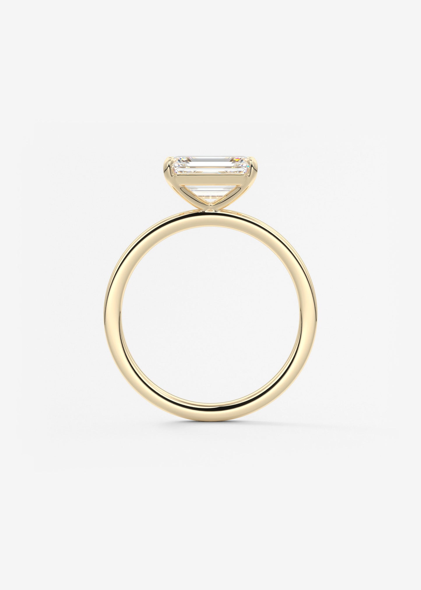 Oval Solitaire With Raised Basket Gallery Lab Grown Diamond Engagement Ring
