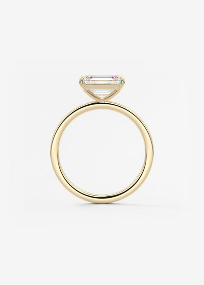 Oval Solitaire With Raised Basket Gallery Lab Grown Diamond Engagement Ring