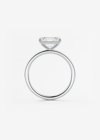 Oval Solitaire With Raised Basket Gallery Lab Grown Diamond Engagement Ring