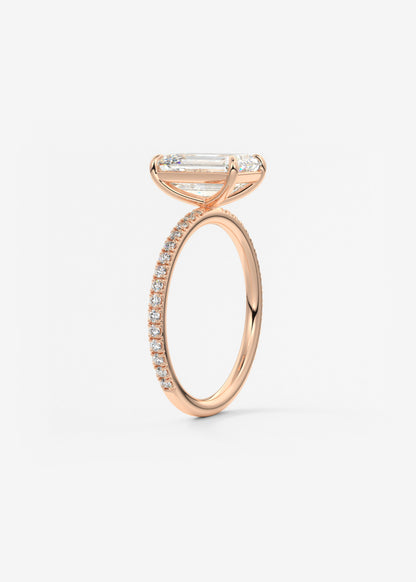 Oval Solitaire With Raised Basket Gallery Lab Grown Diamond Engagement Ring
