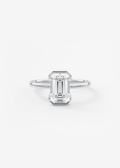 Oval Solitaire With Raised Basket Gallery Lab Grown Diamond Engagement Ring