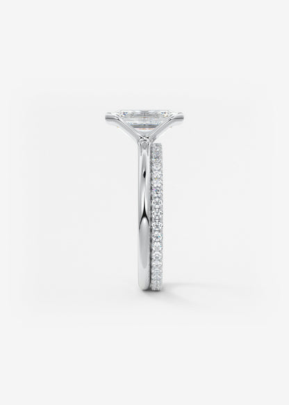 Oval Solitaire With Raised Basket Gallery Lab Grown Diamond Engagement Ring