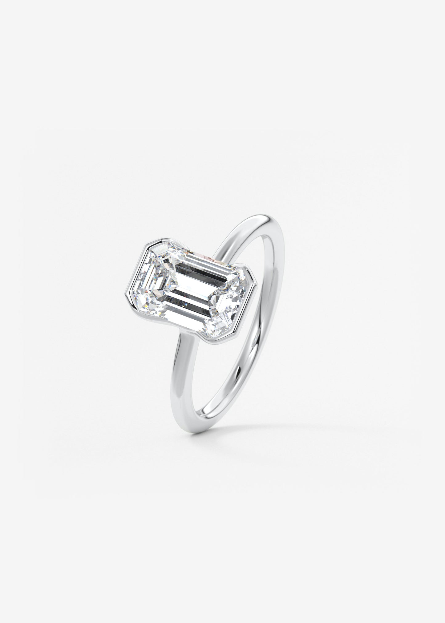 Oval Solitaire With Raised Basket Gallery Lab Grown Diamond Engagement Ring