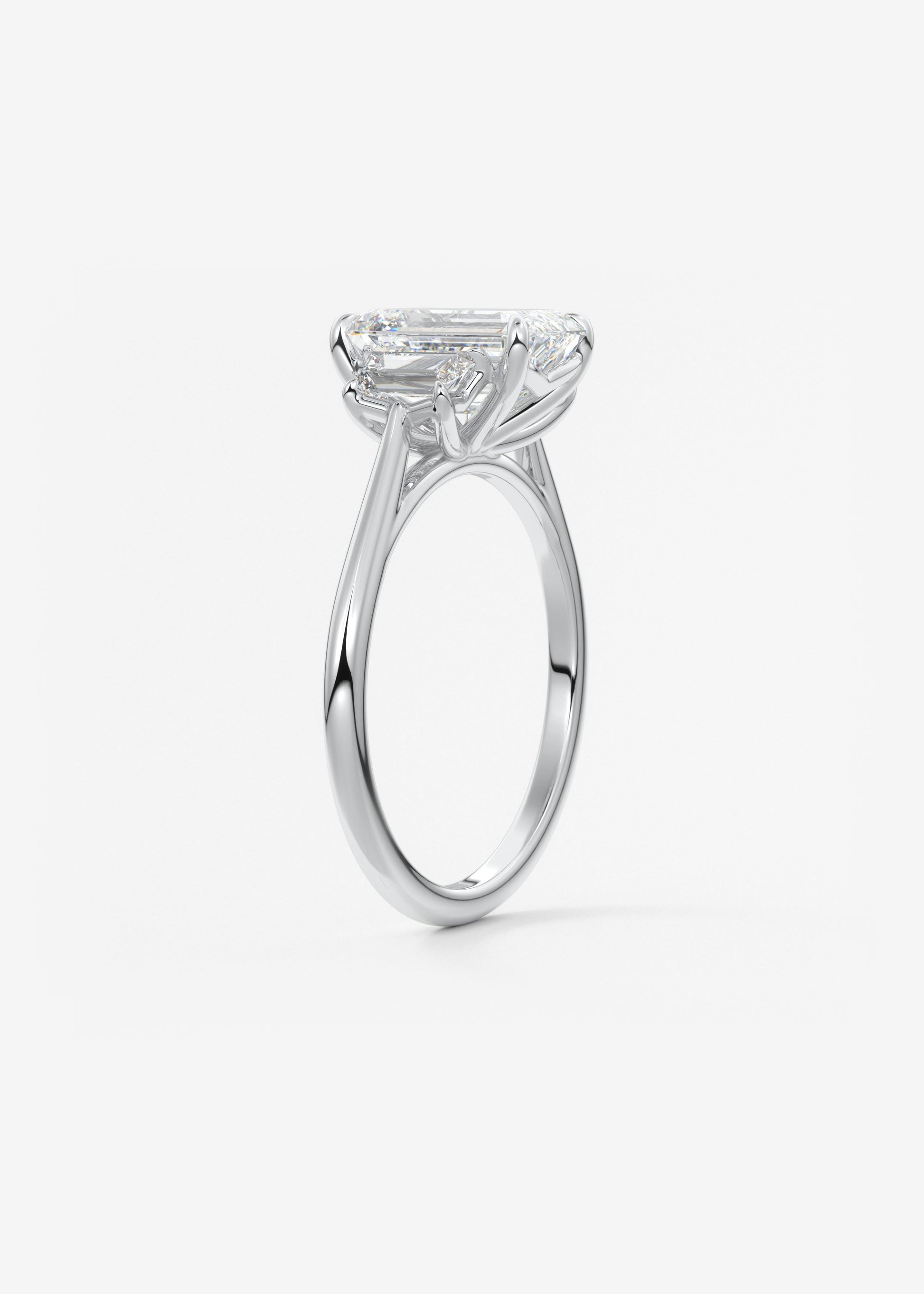 Oval Solitaire With Raised Basket Gallery Lab Grown Diamond Engagement Ring