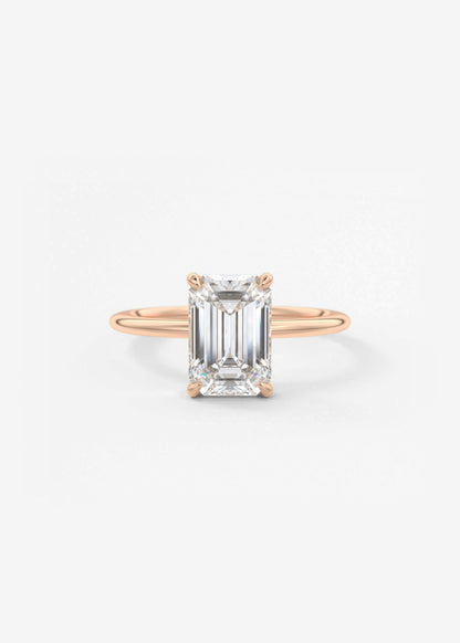 Oval Solitaire With Raised Basket Gallery Lab Grown Diamond Engagement Ring