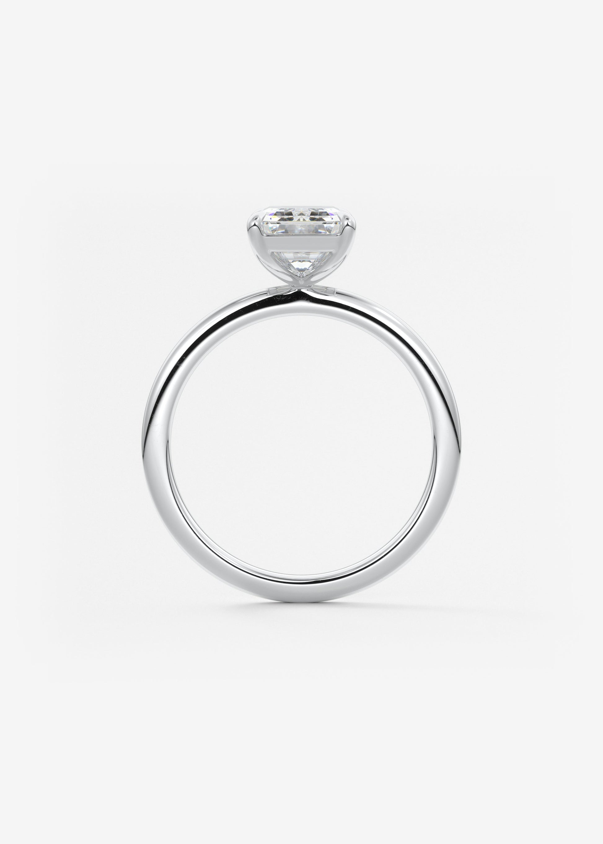 Oval Solitaire With Raised Basket Gallery Lab Grown Diamond Engagement Ring
