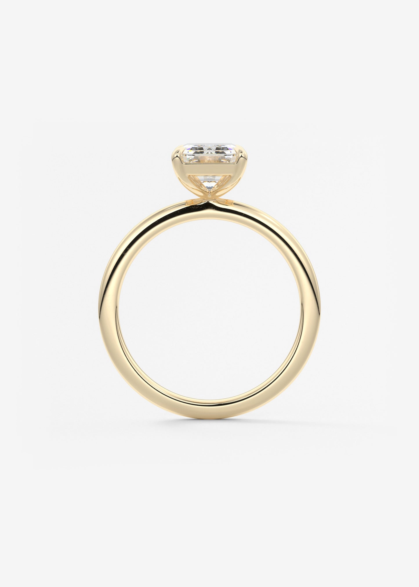 Oval Solitaire With Raised Basket Gallery Lab Grown Diamond Engagement Ring
