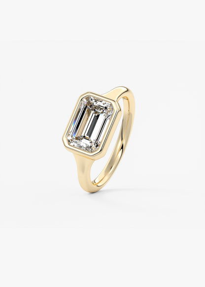 Oval Solitaire With Raised Basket Gallery Lab Grown Diamond Engagement Ring