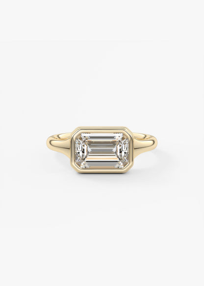 Oval Solitaire With Raised Basket Gallery Lab Grown Diamond Engagement Ring