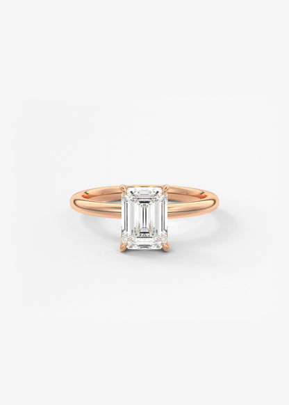 Oval Solitaire With Raised Basket Gallery Lab Grown Diamond Engagement Ring