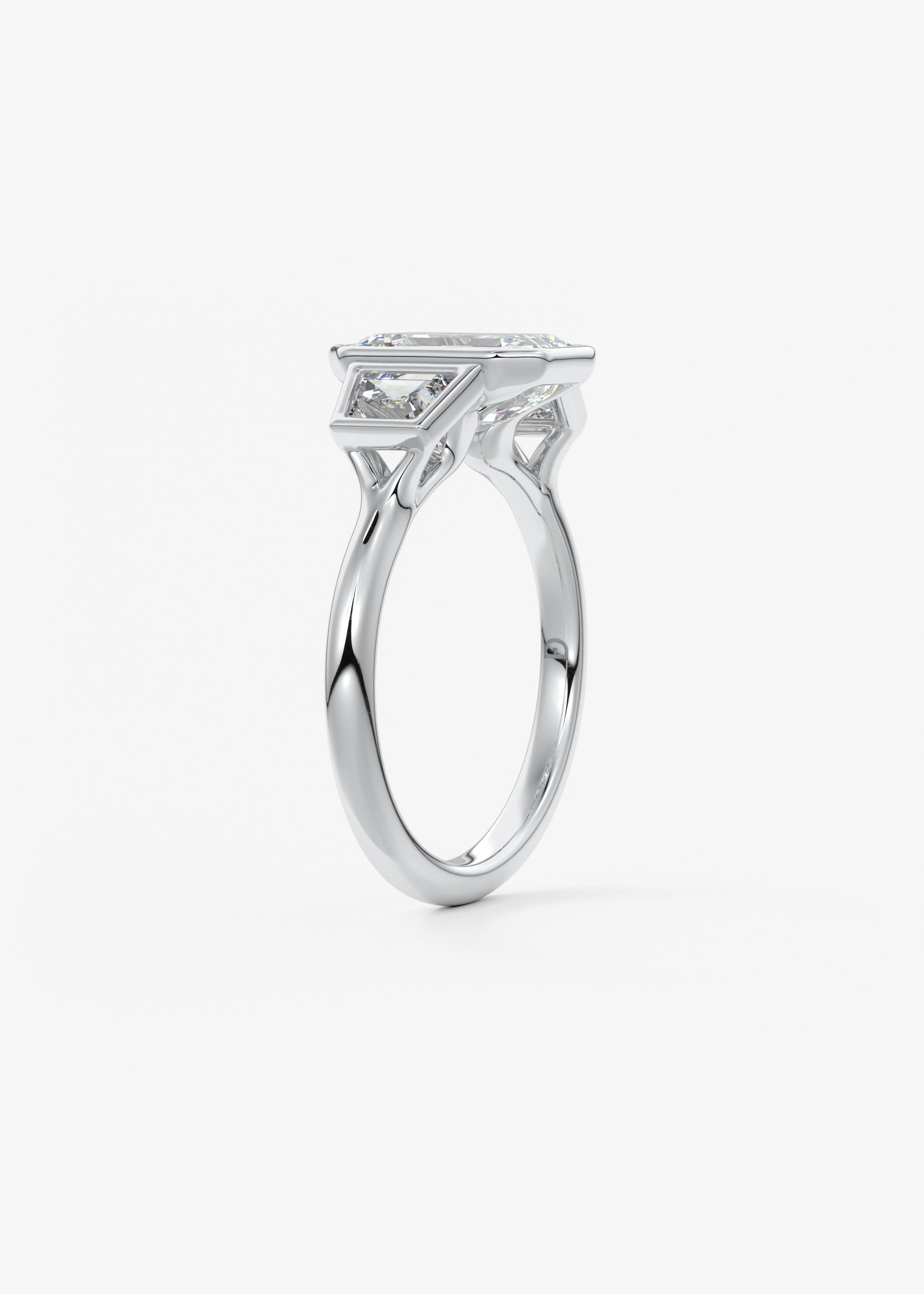 Oval Solitaire With Raised Basket Gallery Lab Grown Diamond Engagement Ring