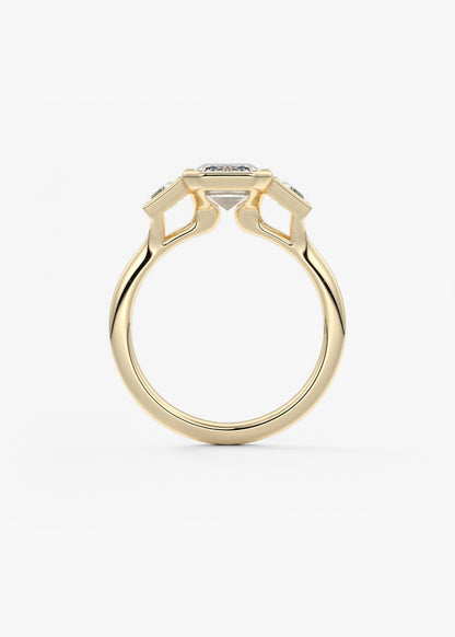 Oval Solitaire With Raised Basket Gallery Lab Grown Diamond Engagement Ring