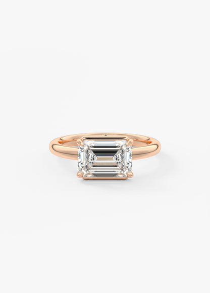 Oval Solitaire With Raised Basket Gallery Lab Grown Diamond Engagement Ring