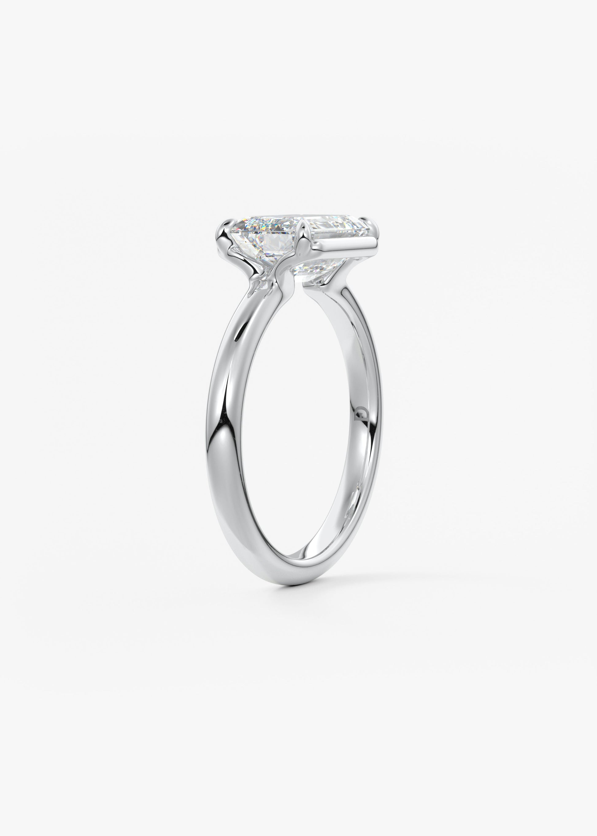Oval Solitaire With Raised Basket Gallery Lab Grown Diamond Engagement Ring