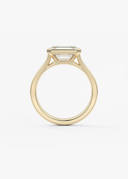 Oval Solitaire With Raised Basket Gallery Lab Grown Diamond Engagement Ring