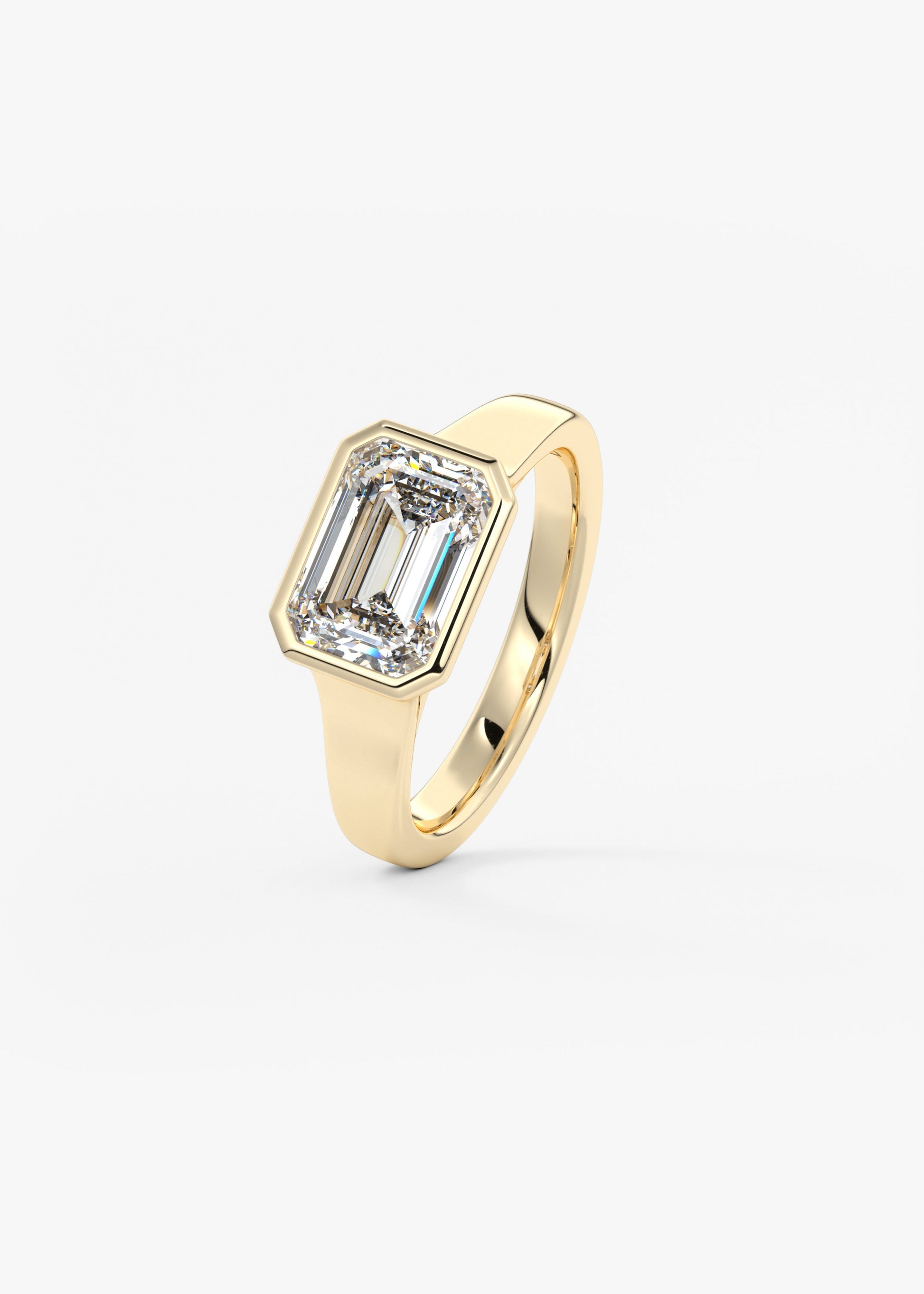 Oval Solitaire With Raised Basket Gallery Lab Grown Diamond Engagement Ring