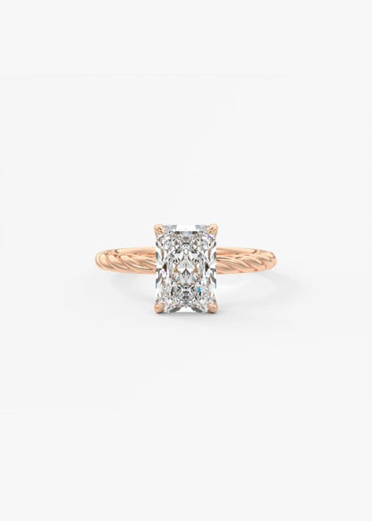 Oval Solitaire With Raised Basket Gallery Lab Grown Diamond Engagement Ring