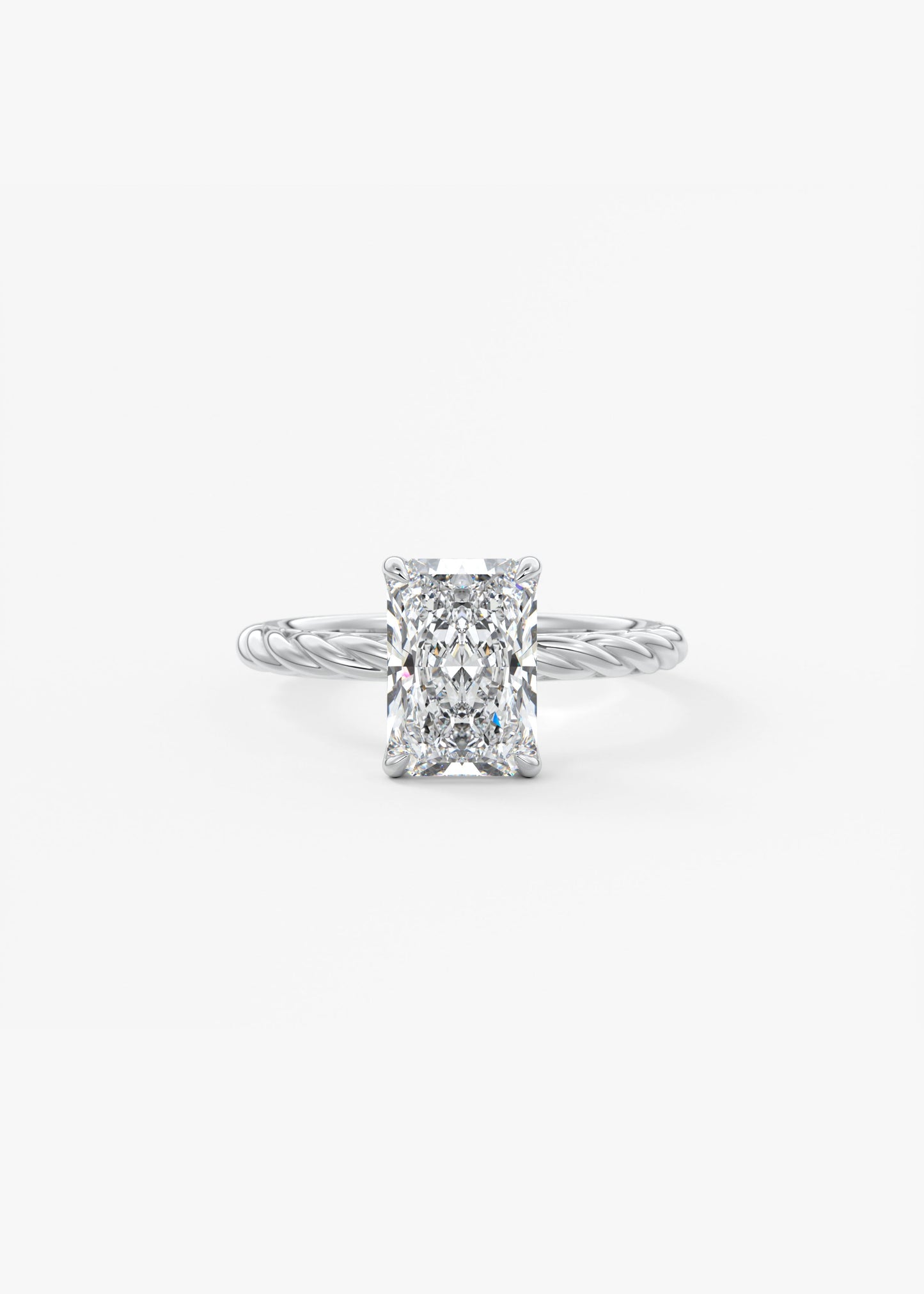 Oval Solitaire With Raised Basket Gallery Lab Grown Diamond Engagement Ring