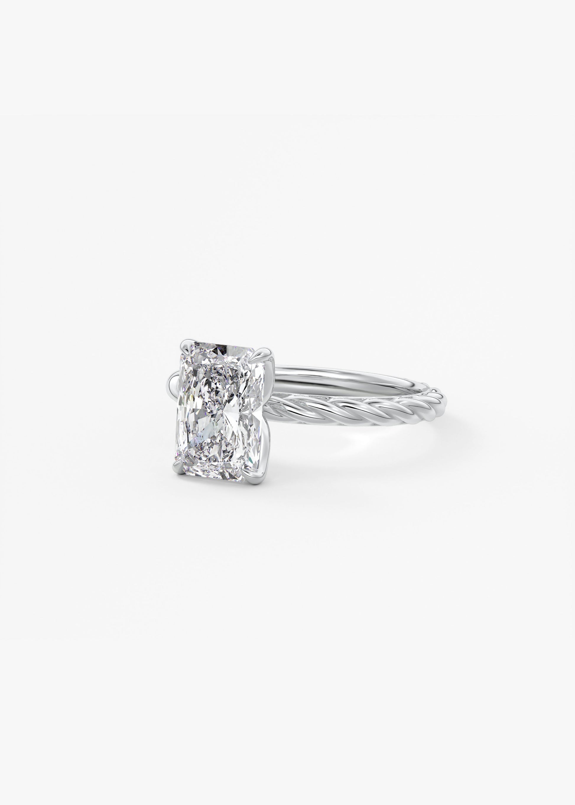 Oval Solitaire With Raised Basket Gallery Lab Grown Diamond Engagement Ring