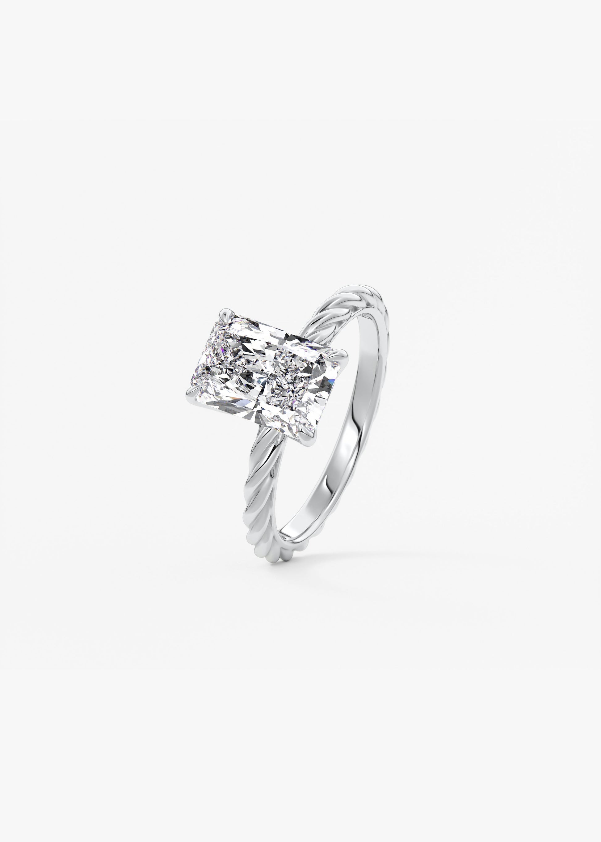 Oval Solitaire With Raised Basket Gallery Lab Grown Diamond Engagement Ring