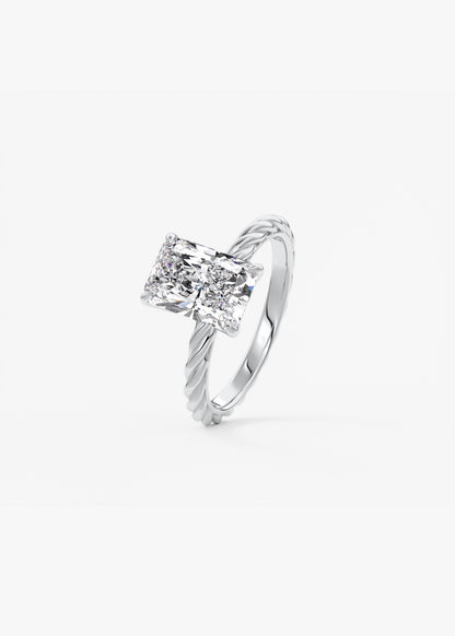 Oval Solitaire With Raised Basket Gallery Lab Grown Diamond Engagement Ring