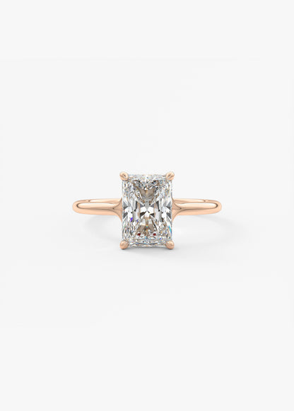 Oval Solitaire With Raised Basket Gallery Lab Grown Diamond Engagement Ring