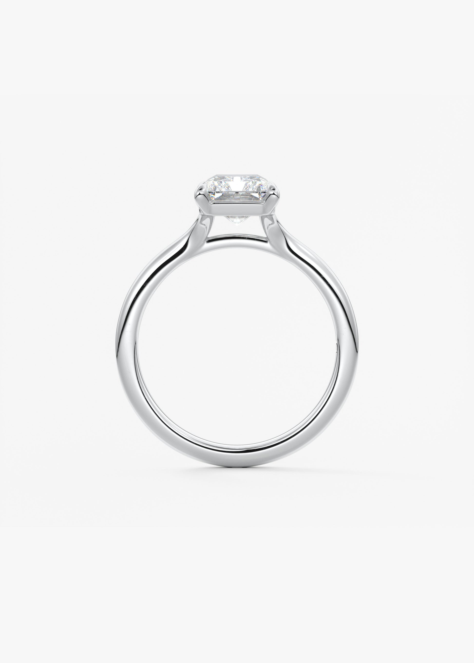 Oval Solitaire With Raised Basket Gallery Lab Grown Diamond Engagement Ring