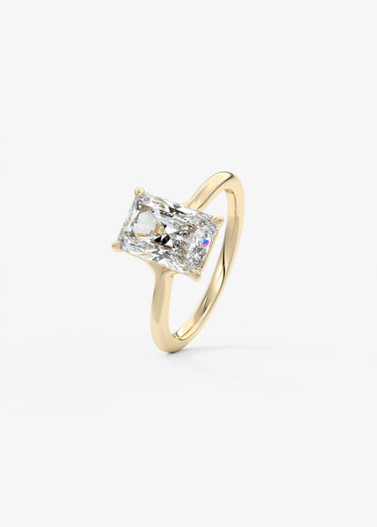 Oval Solitaire With Raised Basket Gallery Lab Grown Diamond Engagement Ring