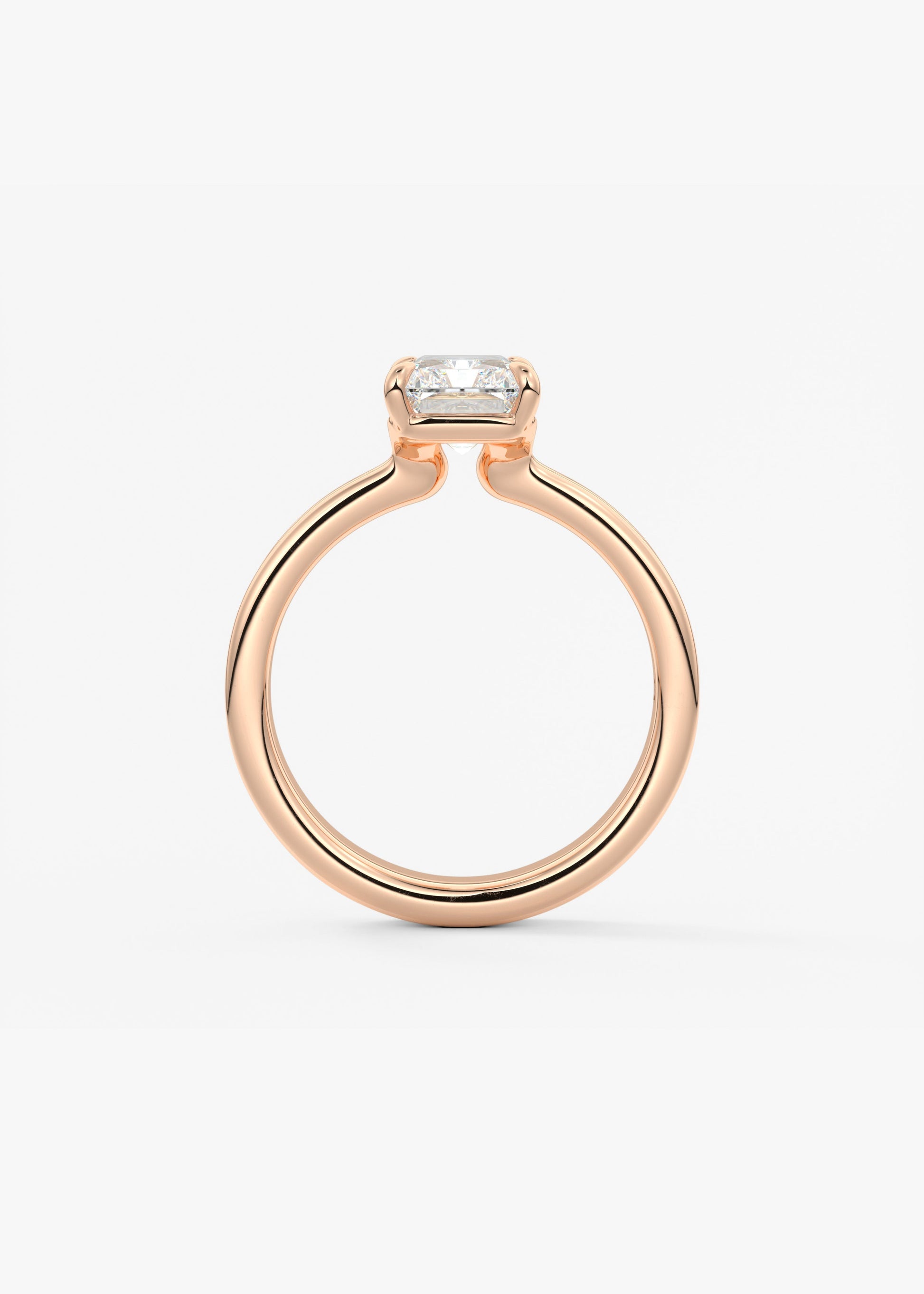 Oval Solitaire With Raised Basket Gallery Lab Grown Diamond Engagement Ring