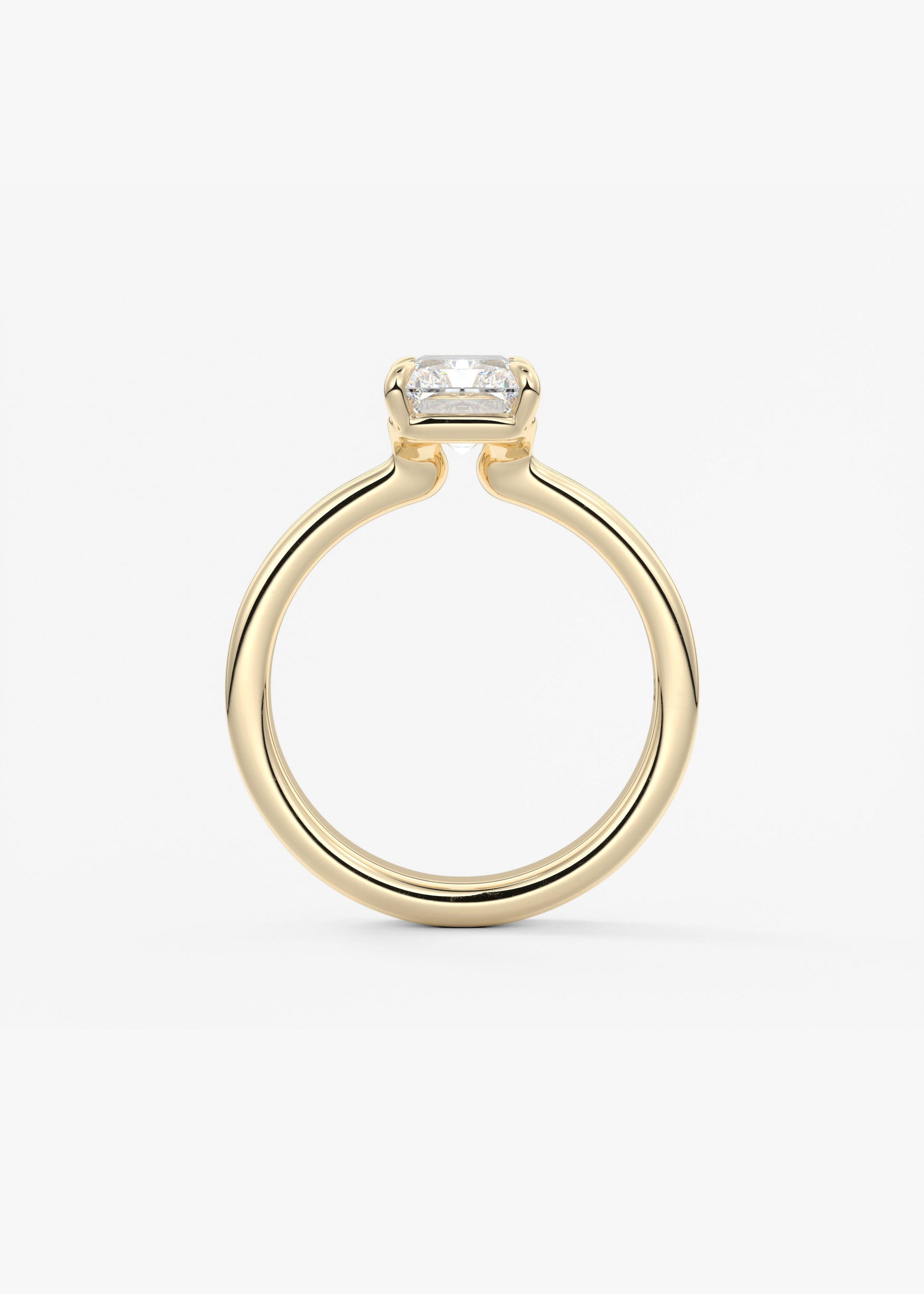 Oval Solitaire With Raised Basket Gallery Lab Grown Diamond Engagement Ring