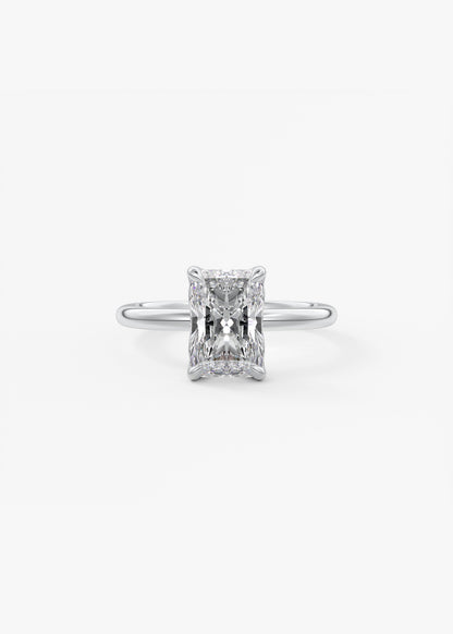 Oval Solitaire With Raised Basket Gallery Lab Grown Diamond Engagement Ring