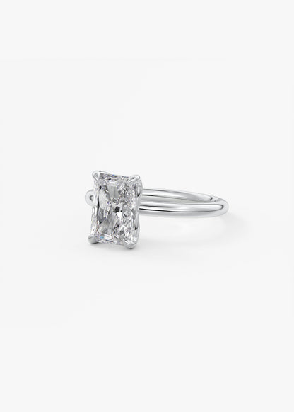 Oval Solitaire With Raised Basket Gallery Lab Grown Diamond Engagement Ring