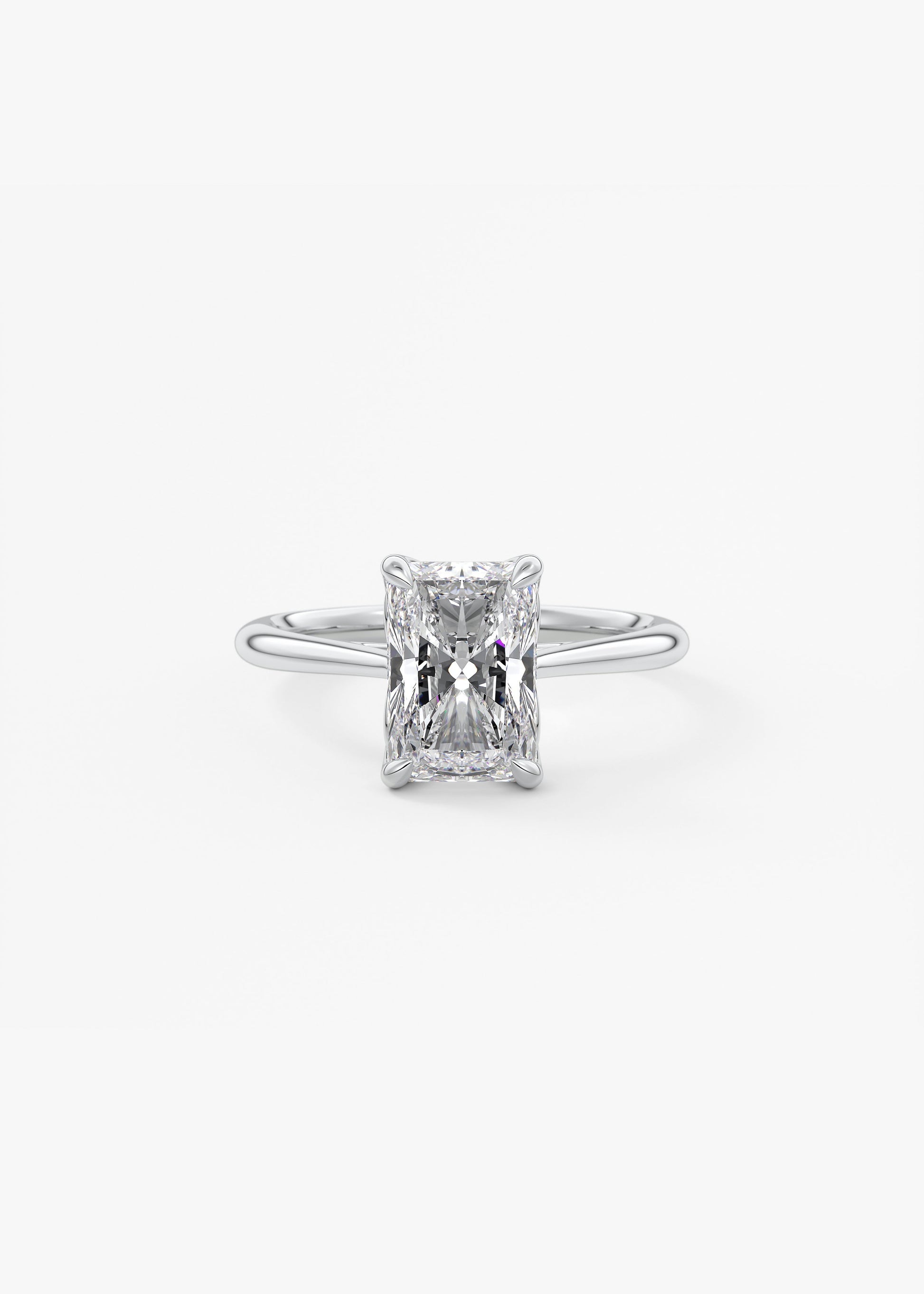 Oval Solitaire With Raised Basket Gallery Lab Grown Diamond Engagement Ring