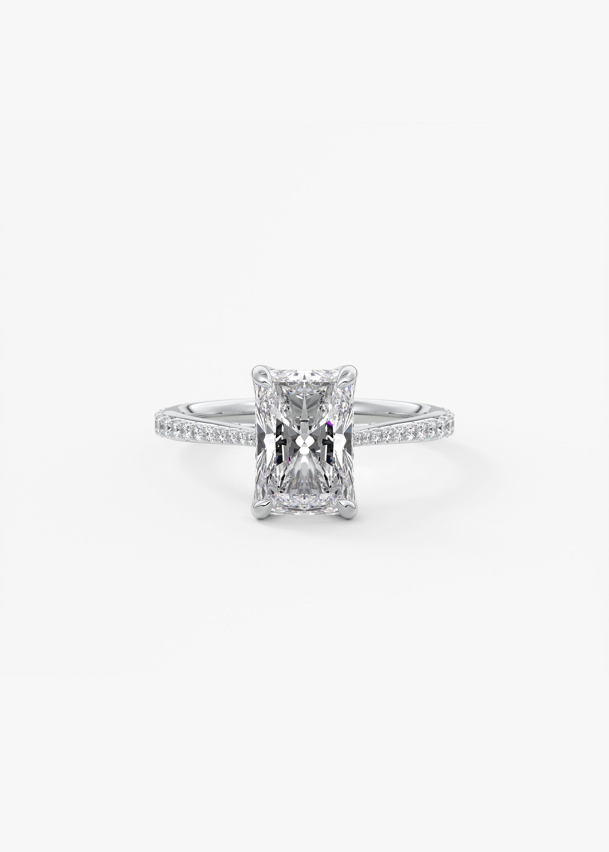 Oval Solitaire With Raised Basket Gallery Lab Grown Diamond Engagement Ring