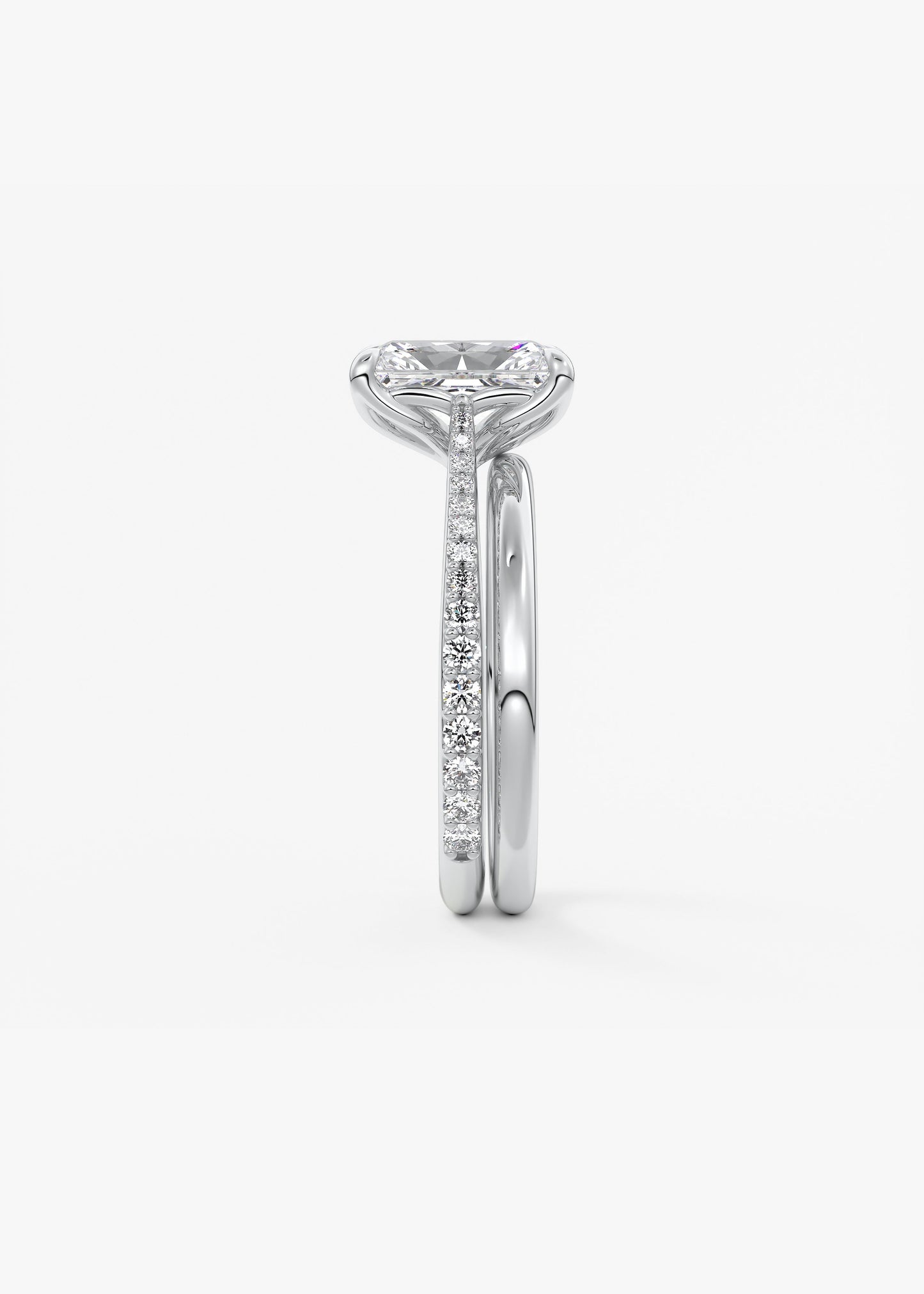 Oval Solitaire With Raised Basket Gallery Lab Grown Diamond Engagement Ring