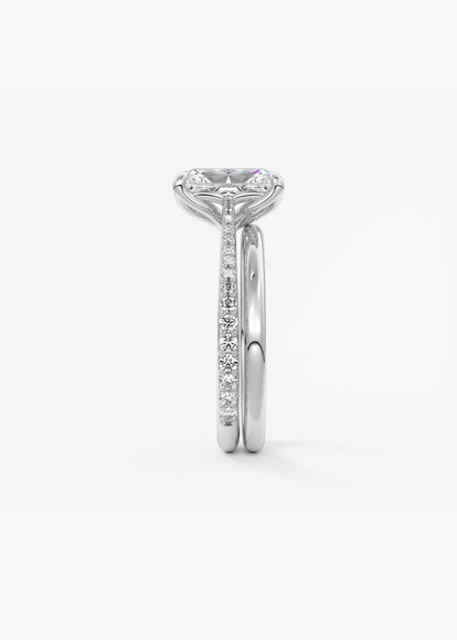 Oval Solitaire With Raised Basket Gallery Lab Grown Diamond Engagement Ring