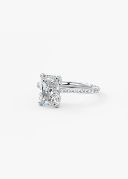 Oval Solitaire With Raised Basket Gallery Lab Grown Diamond Engagement Ring