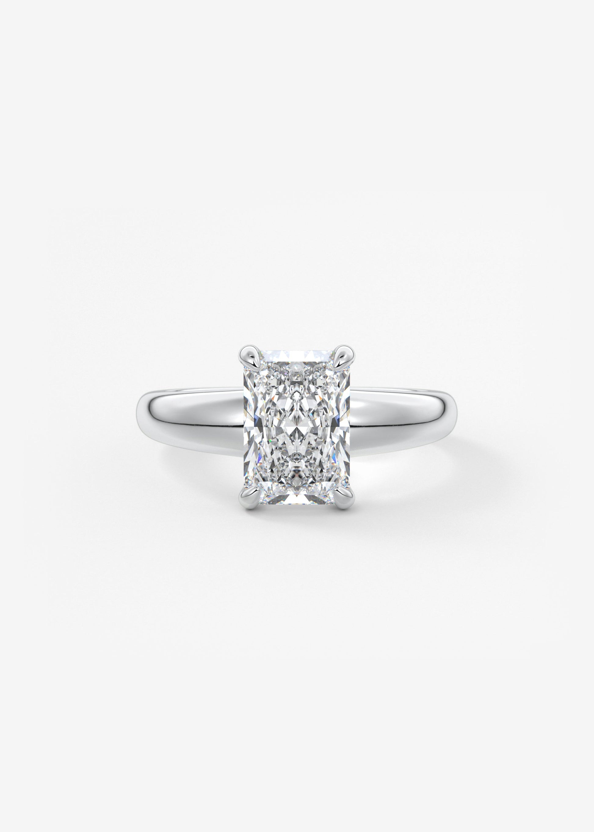 Oval Solitaire With Raised Basket Gallery Lab Grown Diamond Engagement Ring