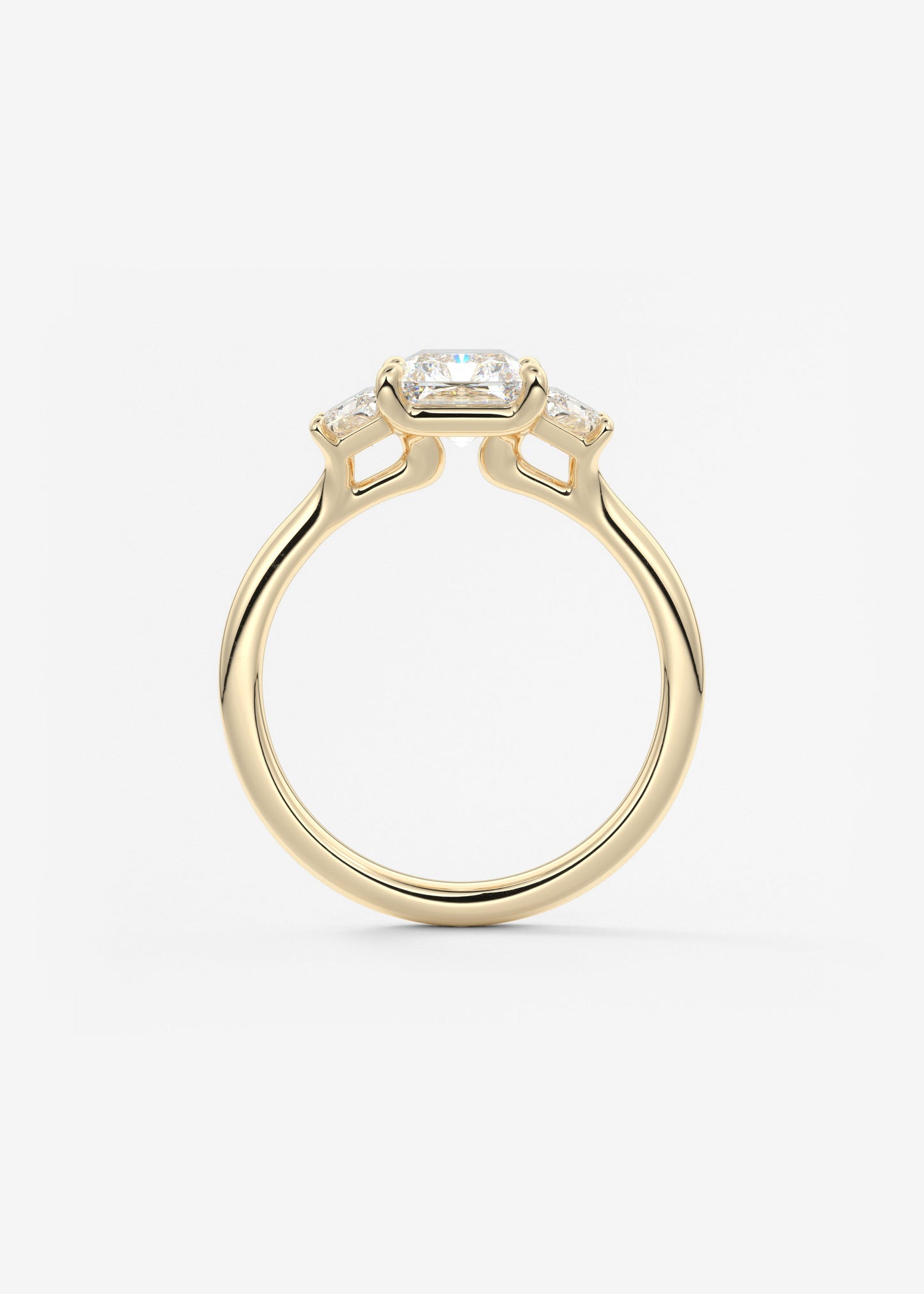 Oval Solitaire With Raised Basket Gallery Lab Grown Diamond Engagement Ring