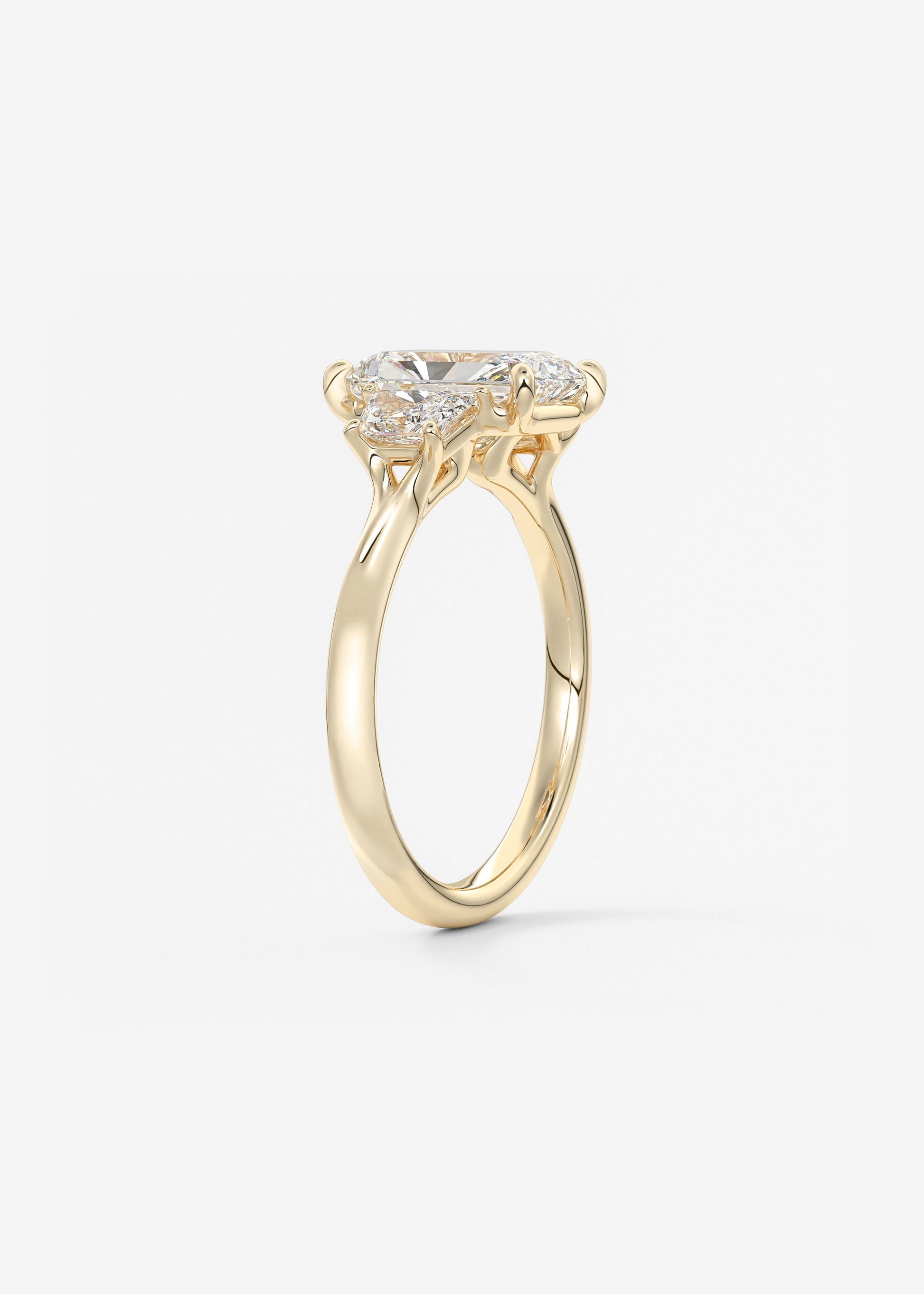 Oval Solitaire With Raised Basket Gallery Lab Grown Diamond Engagement Ring