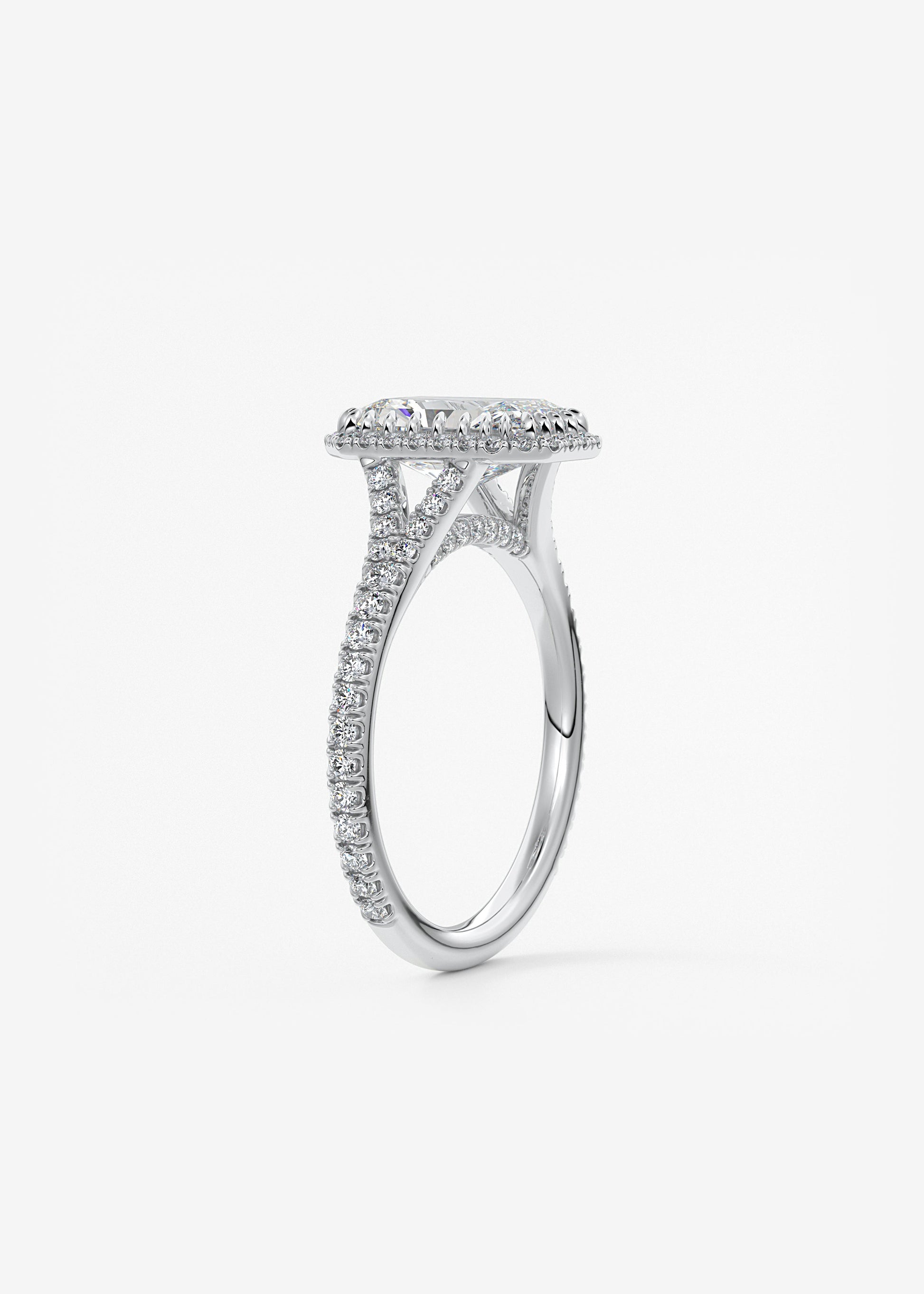 Oval Solitaire With Raised Basket Gallery Lab Grown Diamond Engagement Ring