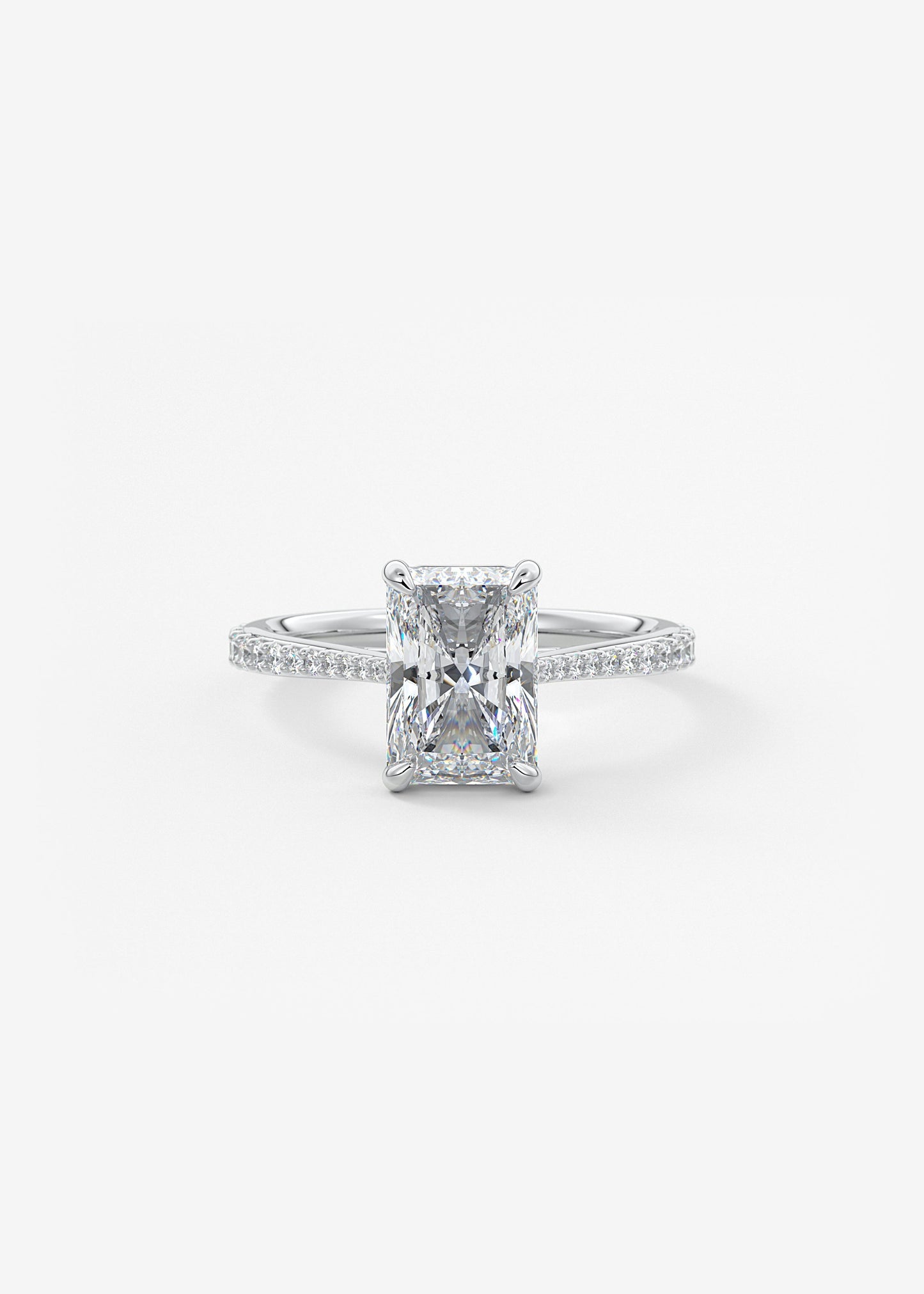 Oval Solitaire With Raised Basket Gallery Lab Grown Diamond Engagement Ring