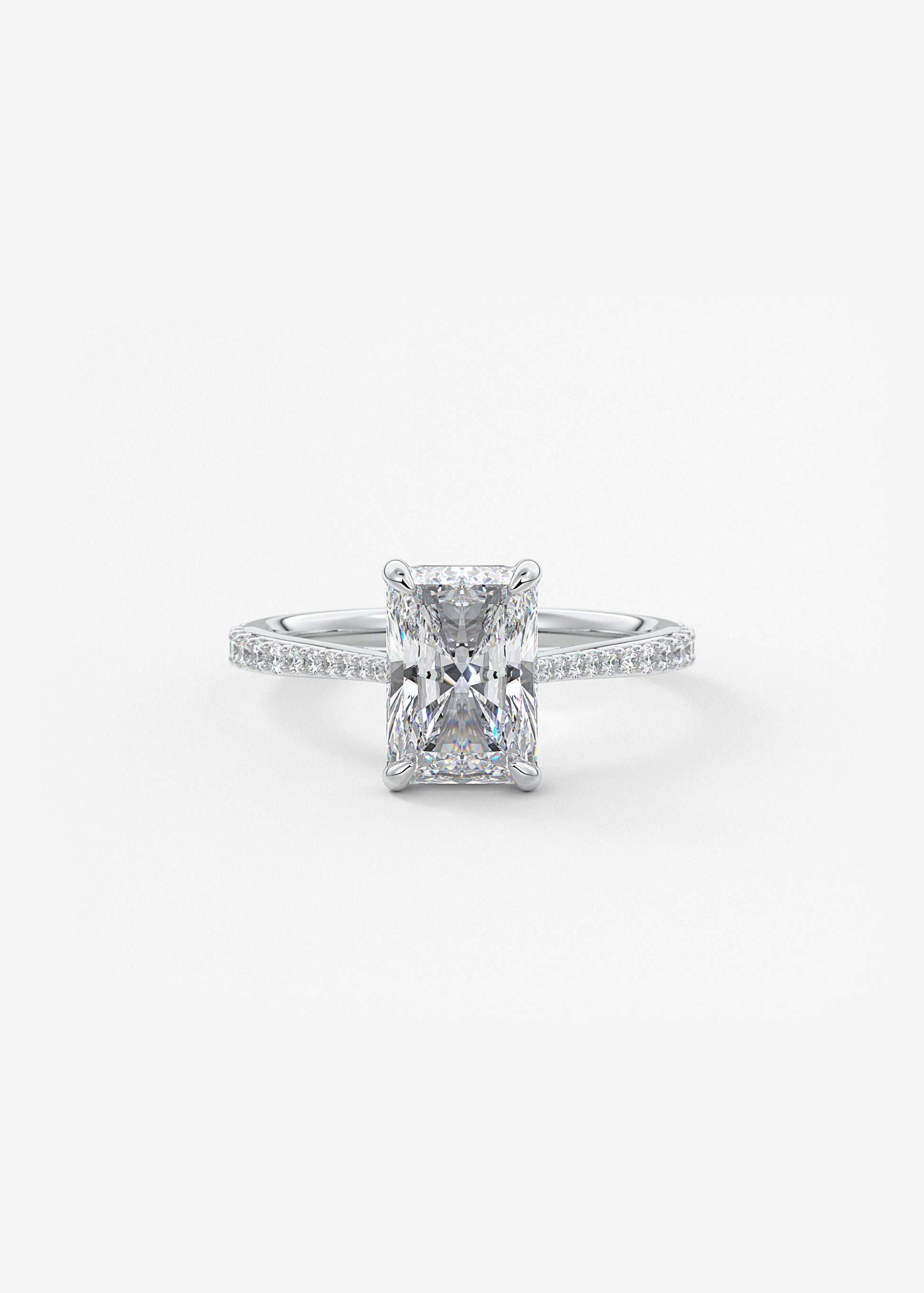 Oval Solitaire With Raised Basket Gallery Lab Grown Diamond Engagement Ring