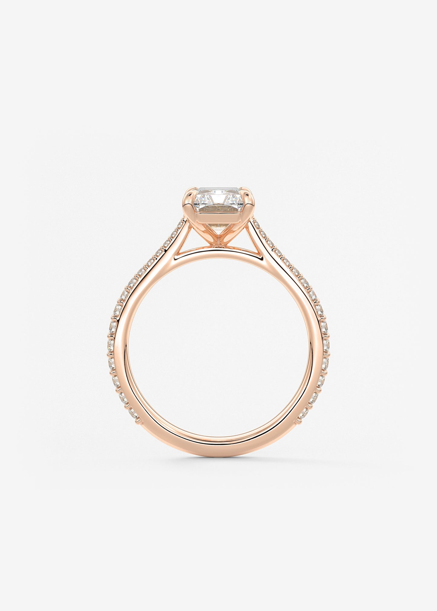 Oval Solitaire With Raised Basket Gallery Lab Grown Diamond Engagement Ring